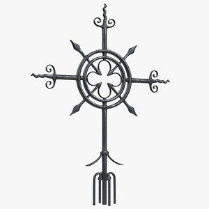 3D model Cast iron Cross