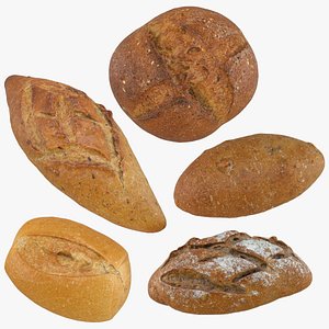 3D Bread and Roll Collection