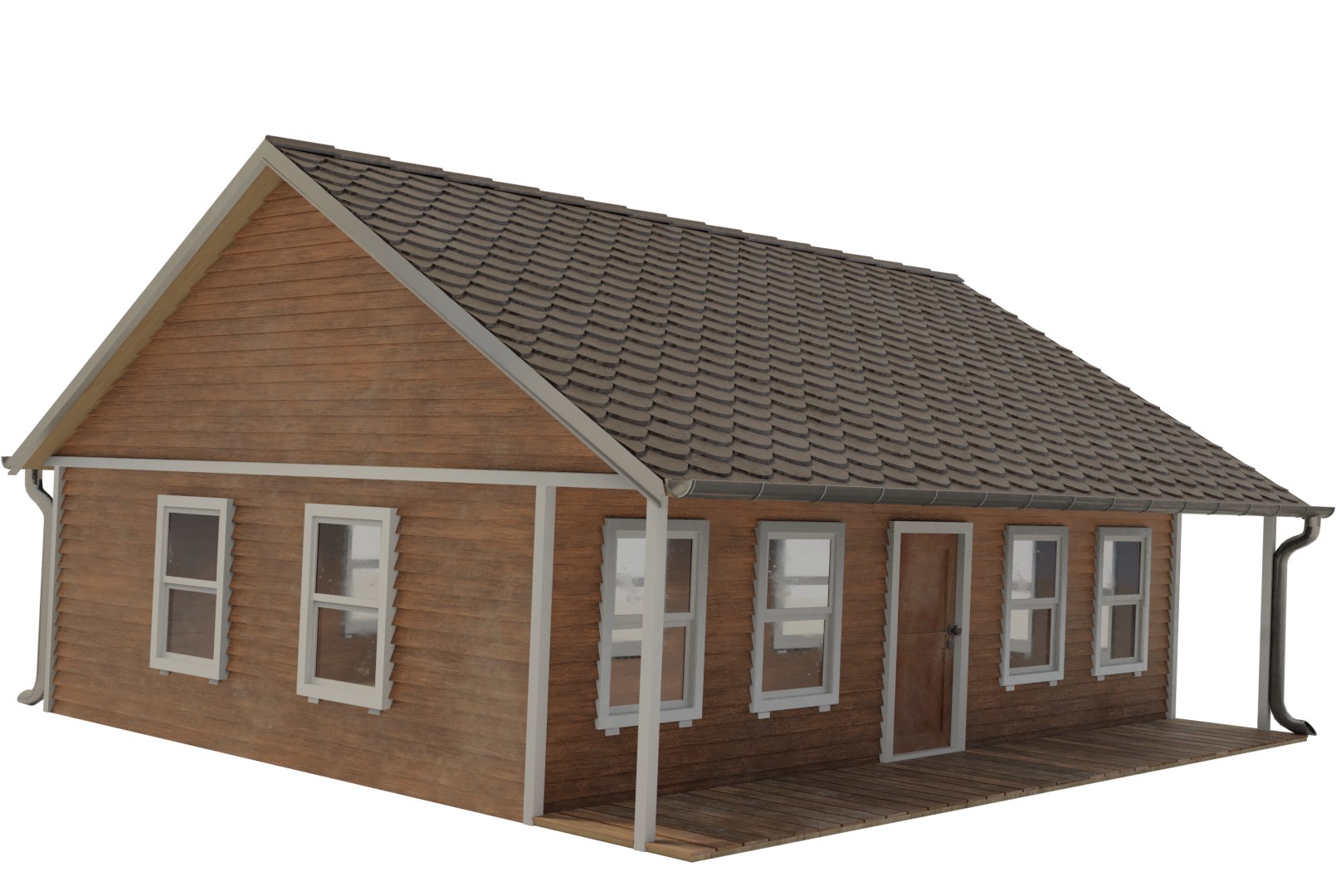 Wooden House 3D Model - TurboSquid 1274838