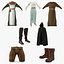 medieval clothes 3D