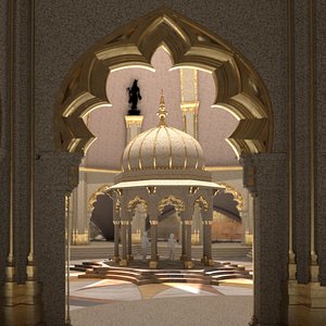 Indian Temple Assembled 3D model