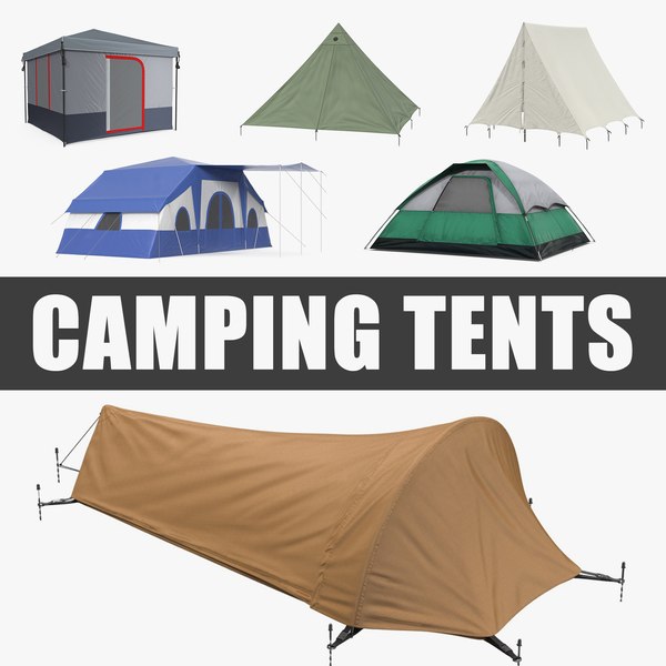 camping tents 3 3D