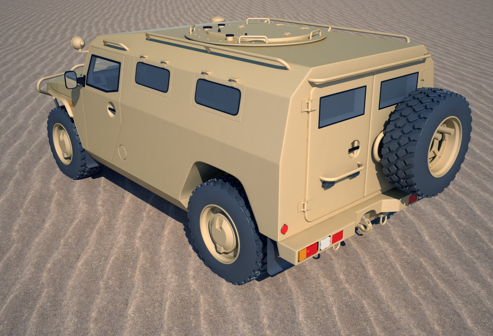 3D Model Russian Vehicle Gaz 2330 - TurboSquid 1377149