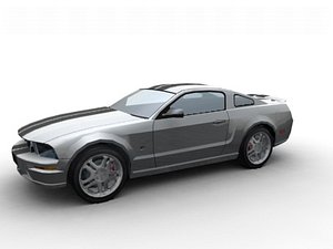 car mustang 3d model