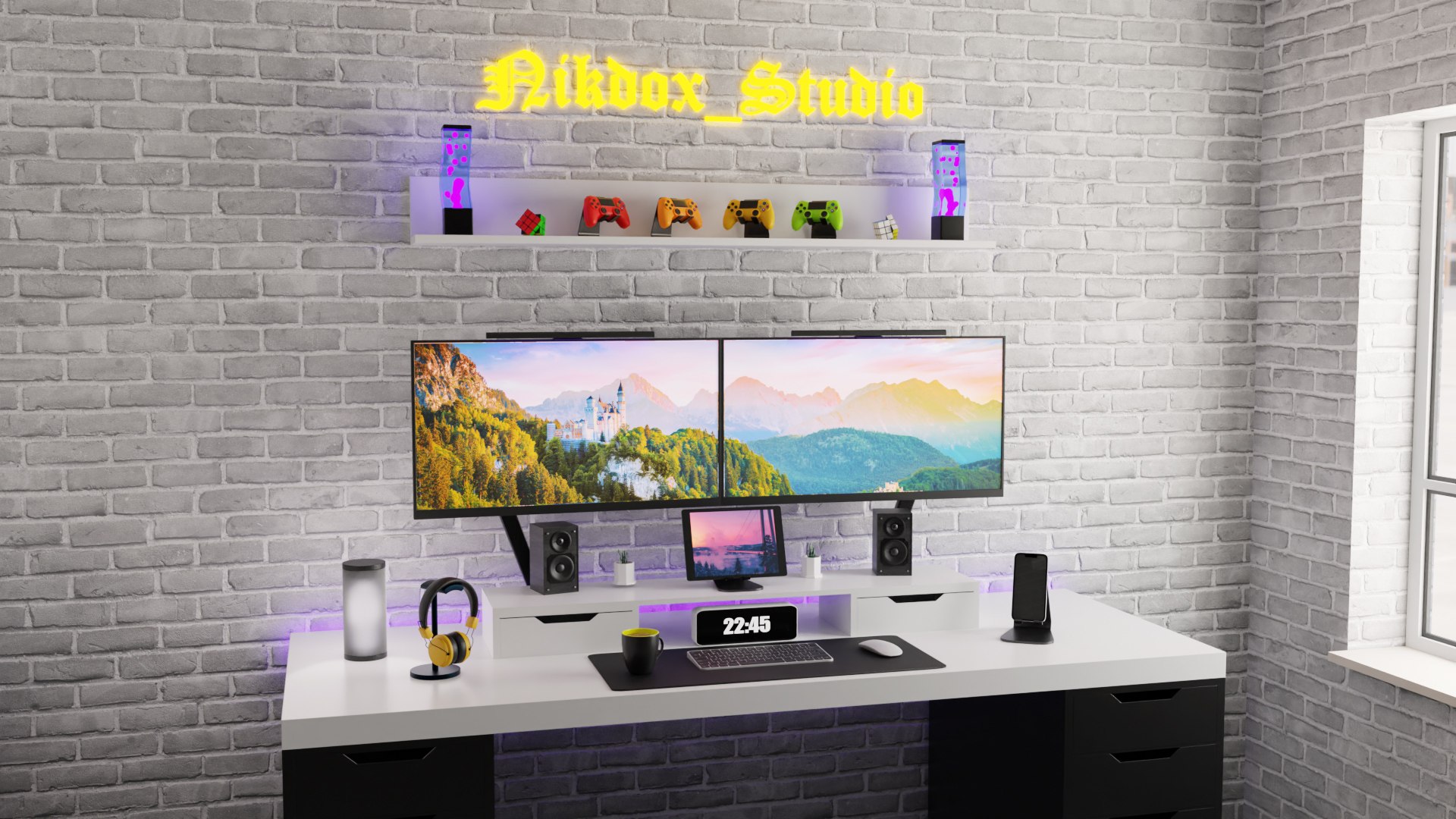 3D Modern Computer Desk 10 - TurboSquid 2112090