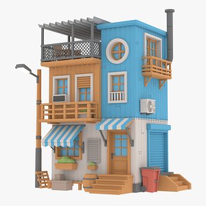 Custom House 03 3D model