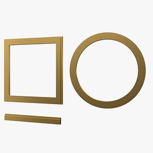 3D Smooth Cornice M430 3D model