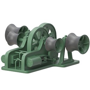 Titanic Steam Winches and Hatch 3D model