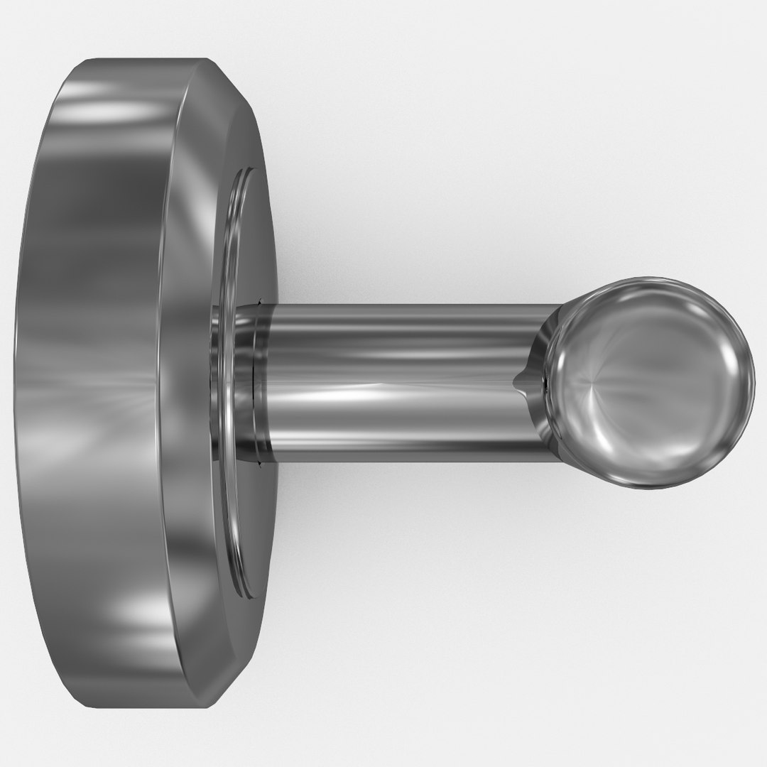 Single Robe Hook C4d