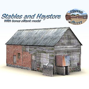 3d model of stable building