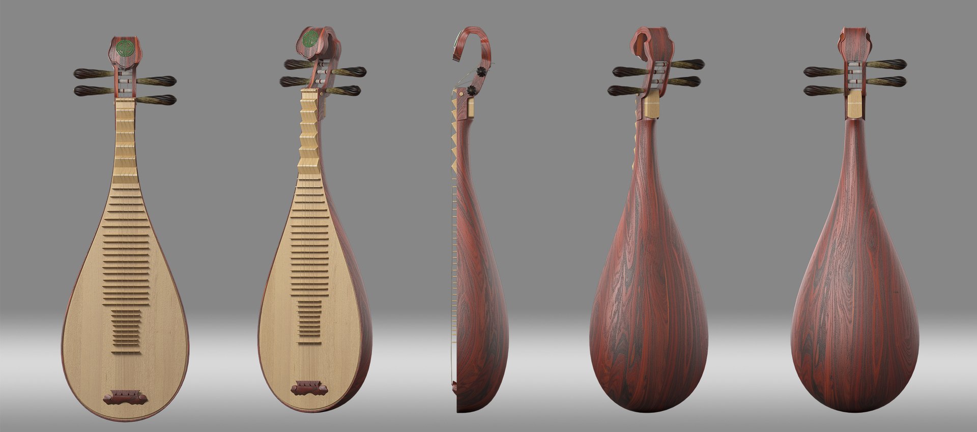 3D Ruan Pipa - TurboSquid 2395557