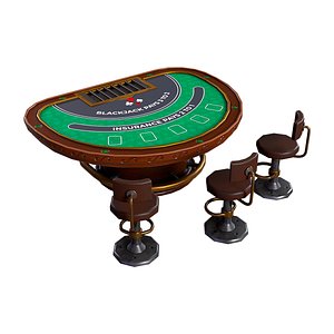 Blackjack Table V1 Casino Gambling Game Ready PBR