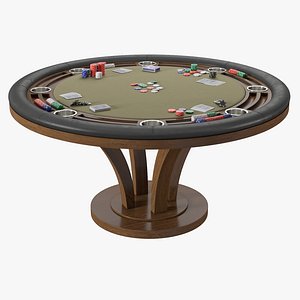 Jack game room Torino Poker Table 60 3D