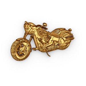 Motorcycle pendant -02 printable jewelry 3D model