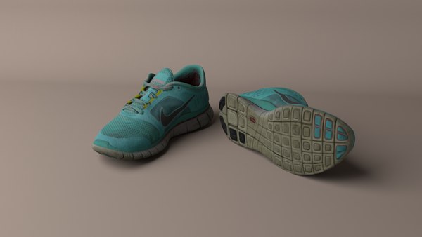 modelo 3d Desgaste de Nike Free Run 3 zapatillas zapatillas modelo 3D de TurboSquid