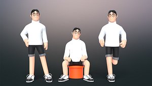 Minimal People Man Character 1002