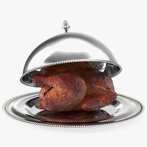 Roasted Turkey in Cloche Cook 3D model