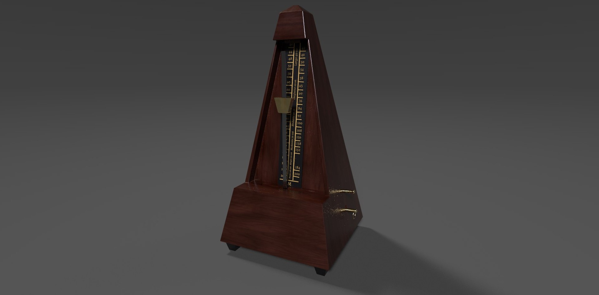 3D metronom model TurboSquid 1570069