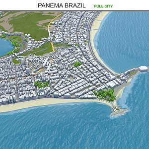 3D Ipanema Brazil model