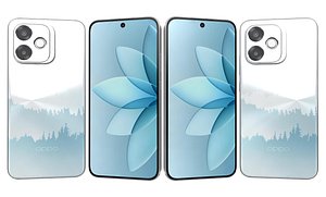 OPPO A6s Pro White 3D model