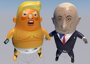 Trump and Putin Balloons