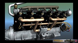 Mercedes D inline 6 WW1 engine