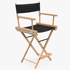 Directors Chair Wooden Classic 3D