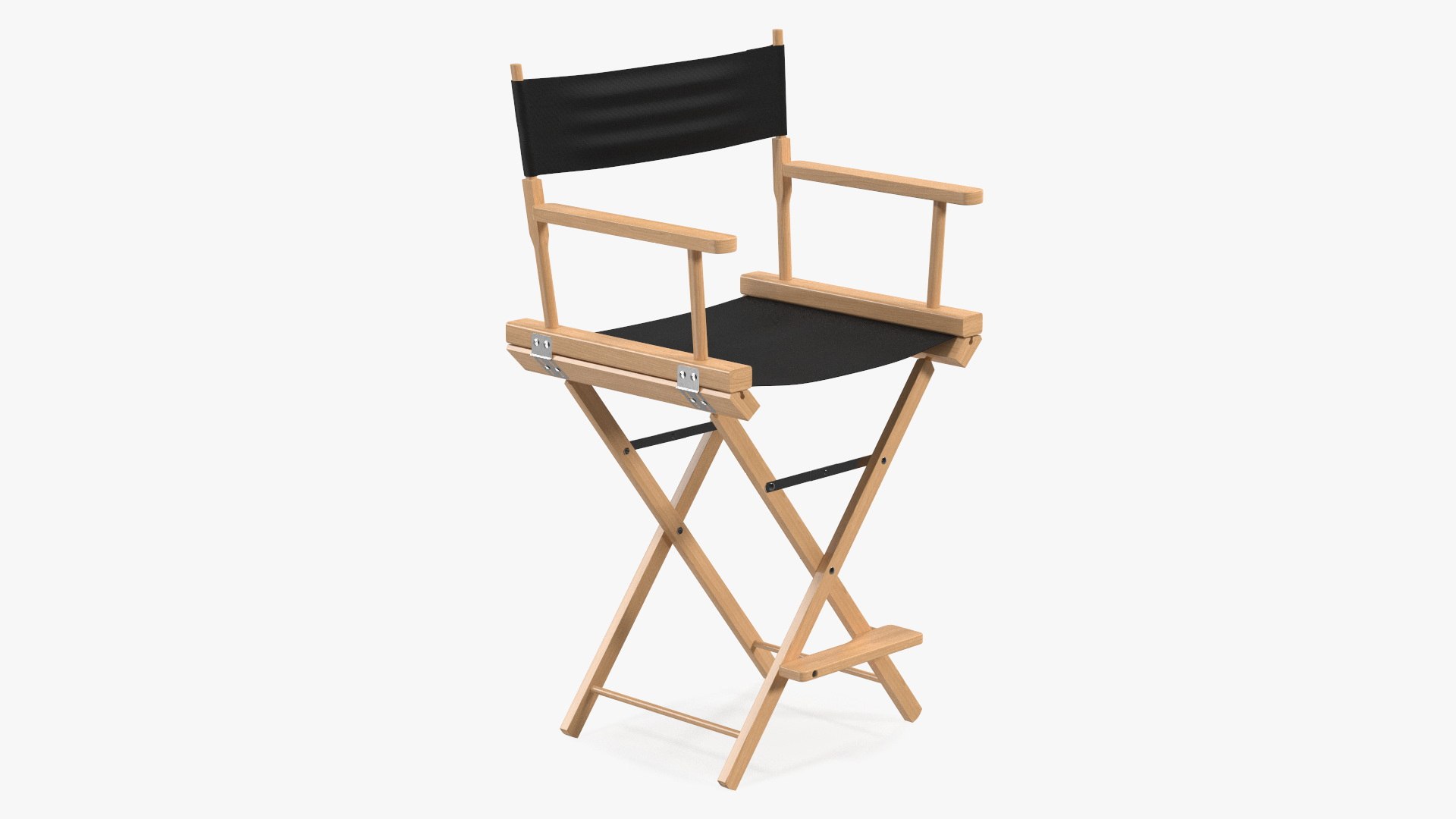 Directors Chair Wooden Classic 3D model preview