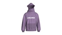 Men Gaiter Neck Dreamer Graphic Hoodie