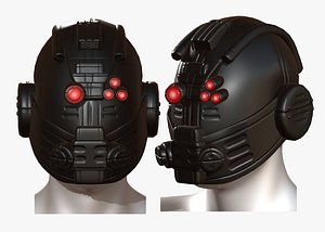 gas mask helmet 3D model