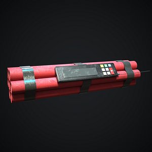 Dynamite bomb with timer