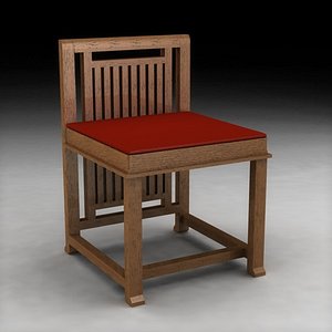 Frank Lloyd Wright wood classic chair, 609