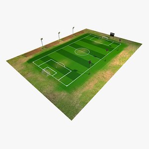 3D model soccer field