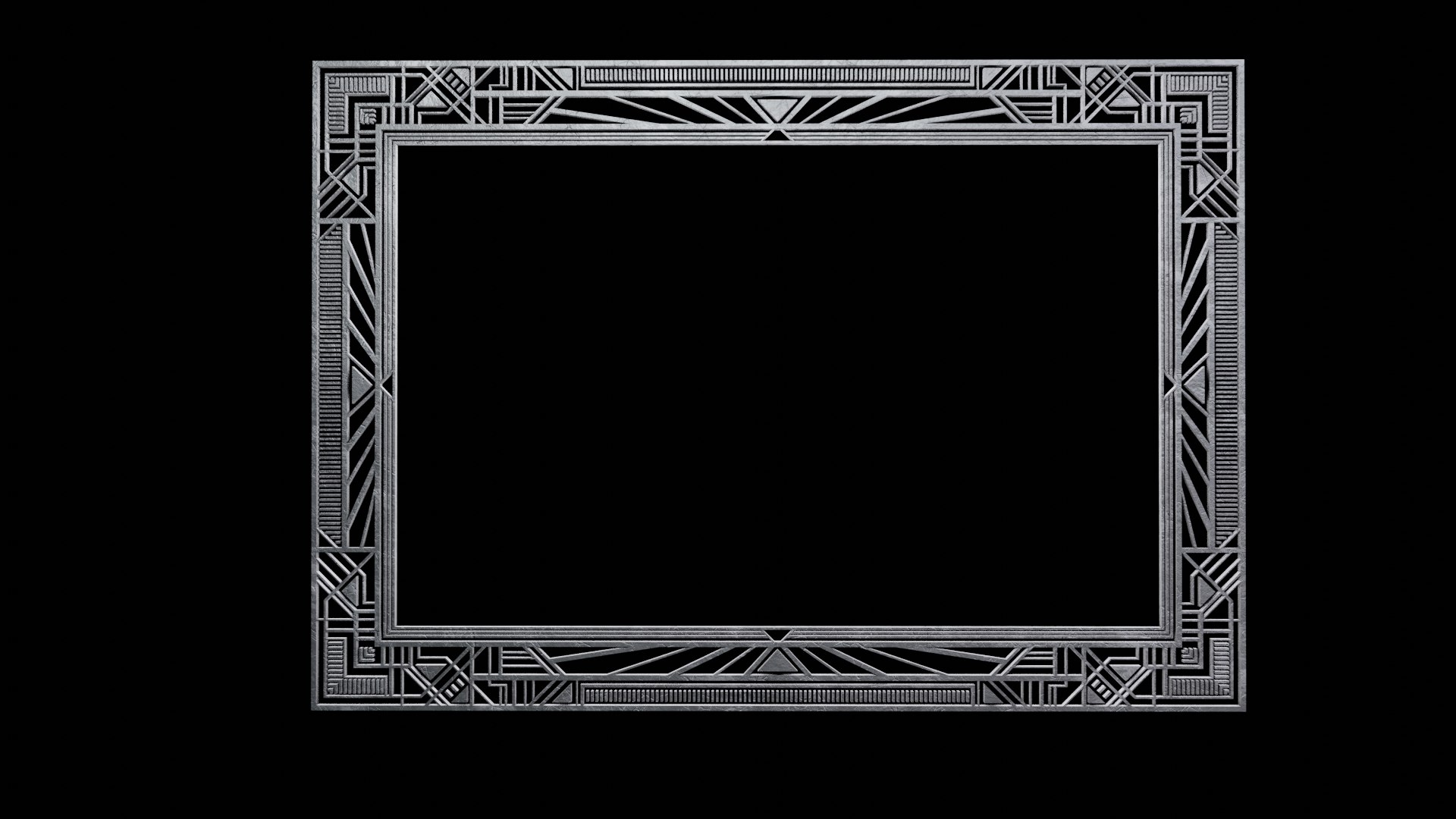 Rectangular Art Deco Style Framework Model - TurboSquid 2286554
