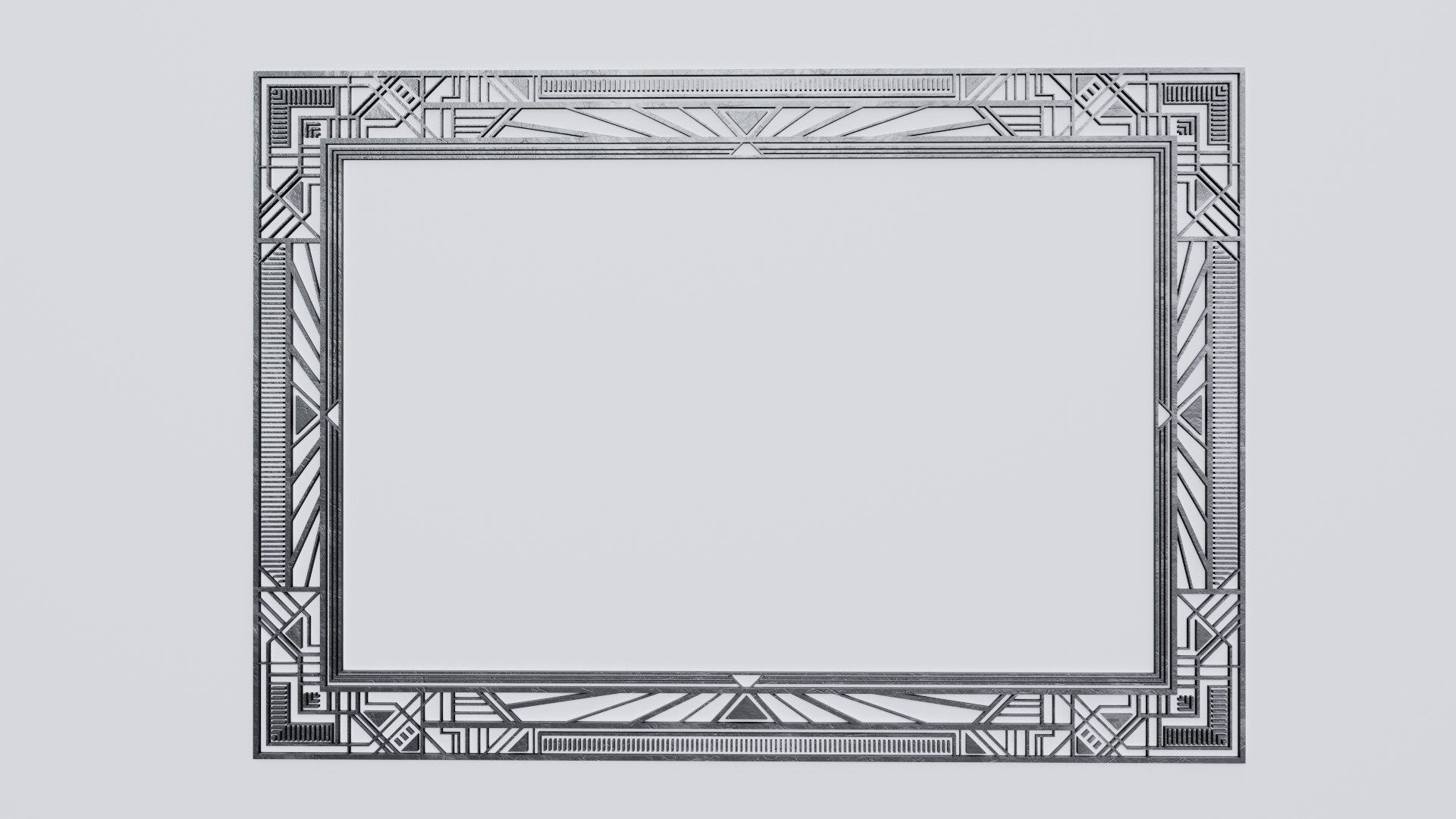 Rectangular Art Deco Style Framework Model - TurboSquid 2286554