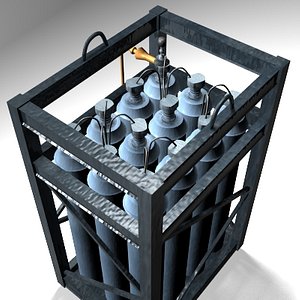 3d air canisters model