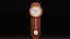 Moderne Pendelwanduhr aus Holz