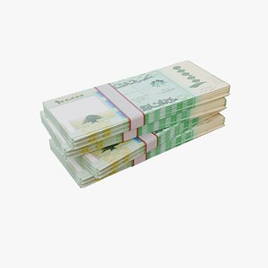 100000 Lebanese Pound LBP 3D model