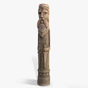 3D Totem wood 3