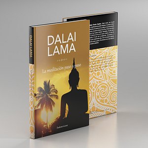 dalai lama book 2 3d model