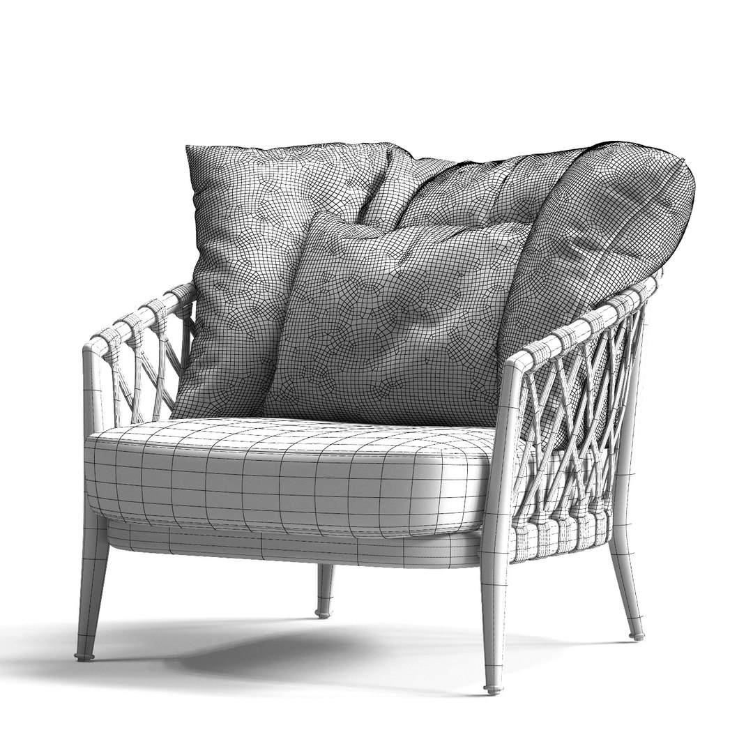 B Italia Erica Armchair 3d Max