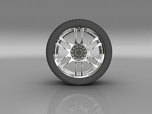 3ds max car tyre