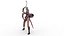 para mujer Archer girl Stock de dibujos animados en 3D