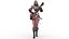 para mujer Archer girl Stock de dibujos animados en 3D