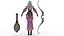 para mujer Archer girl Stock de dibujos animados en 3D
