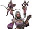 para mujer Archer girl Stock de dibujos animados en 3D