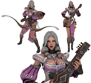 English Archer rigged 3D