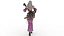 para mujer Archer girl Stock de dibujos animados en 3D