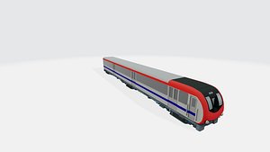 Subway train 3D model