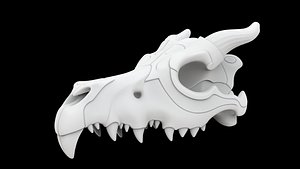 3D Dragon Skull Relic 3d Print Model
